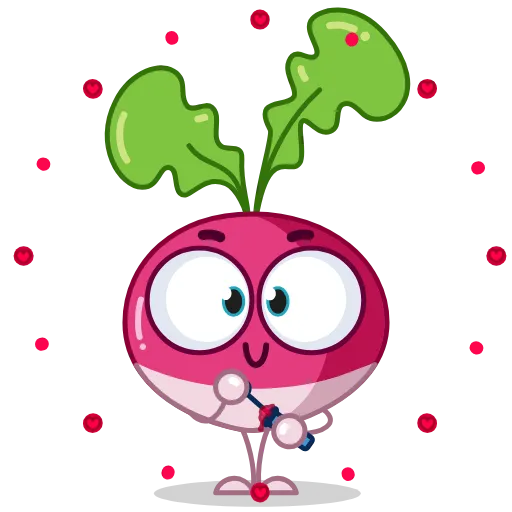 😘 Стикер «Radical Radish» для Telegram