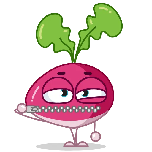 🤐 Стикер «Radical Radish» для Telegram