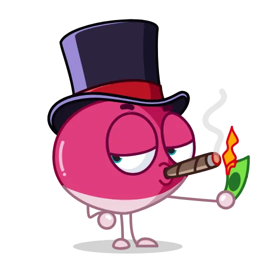 🤑 Стикер «Radical Radish» для Telegram