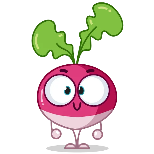 😍 Стикер «Radical Radish» для Telegram