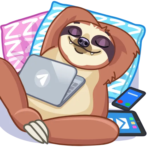 😴 Стикер «Sloth» для Telegram
