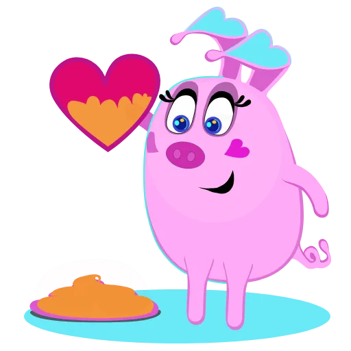 Стикерпак Mrs Pigs для Telegram — скачать