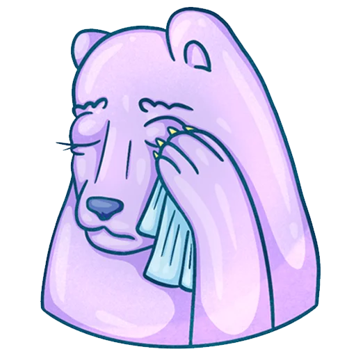 😿 Стикер «Mrs. Purple» для Telegram