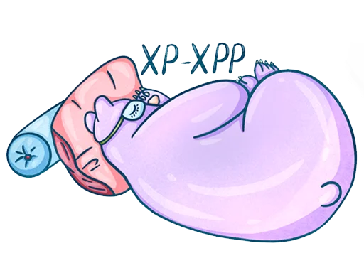 😴 Стикер «Mrs. Purple» для Telegram
