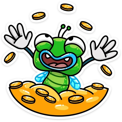 💰 Стикер «Мухаха» для Telegram
