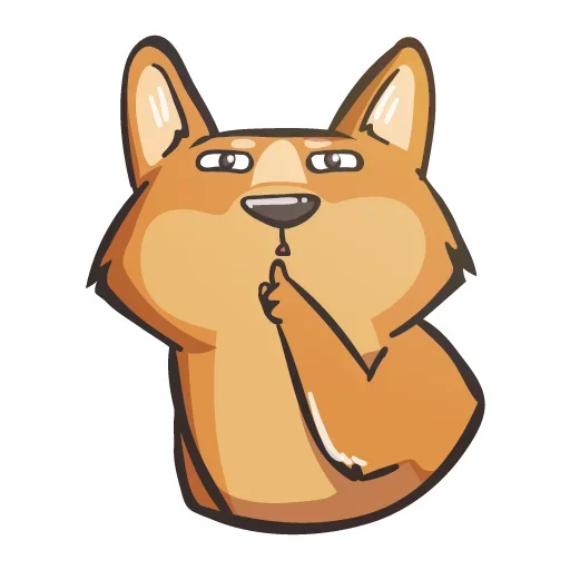 🤫 Стикер «Crypto Doge» для Telegram