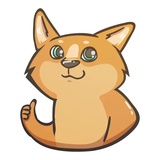 👍 Стикер «Crypto Doge» для Telegram