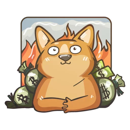 🔥 Стикер «Crypto Doge» для Telegram