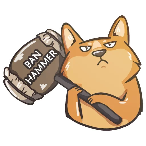 🔨 Стикер «Crypto Doge» для Telegram