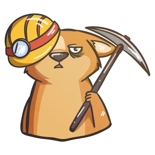 ⛏ Стикер «Crypto Doge» для Telegram