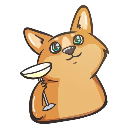🍸 Стикер «Crypto Doge» для Telegram