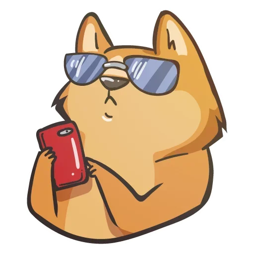 😎 Стикер «Crypto Doge» для Telegram