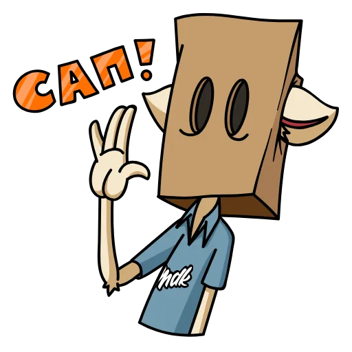 🤪 Стикер «Мудакот» для Telegram
