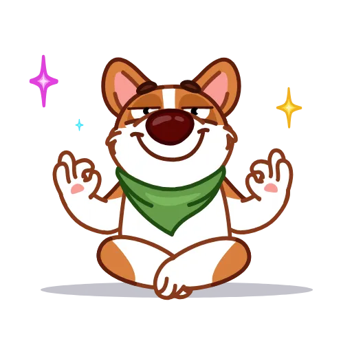 🧘‍♂️ Стикер «Muffin» для Telegram