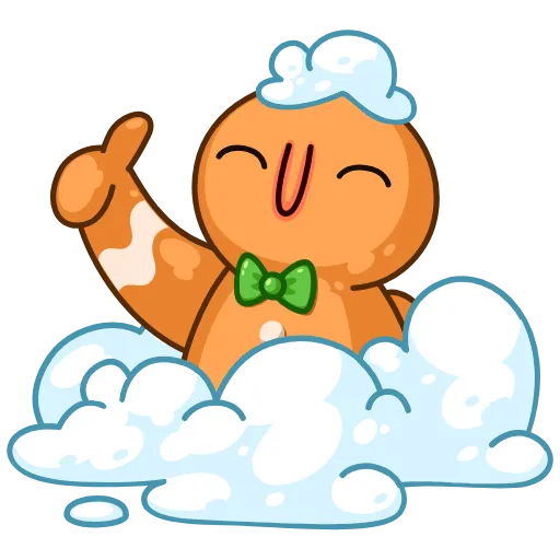 👍 Стикер «Gingerbread Man» для Telegram