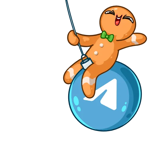 👋 Стикер «Gingerbread Man» для Telegram