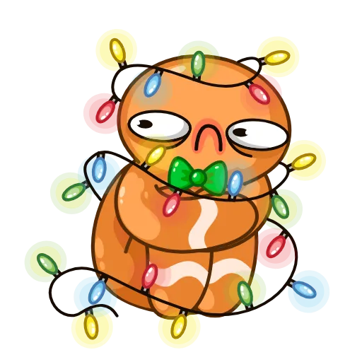 ☹️ Стикер «Gingerbread Man» для Telegram