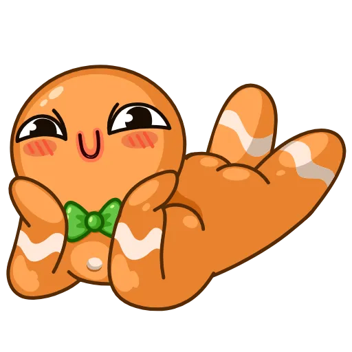 😉 Стикер «Gingerbread Man» для Telegram
