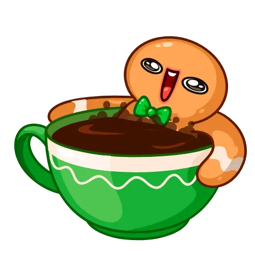 ☕️ Стикер «Gingerbread Man» для Telegram