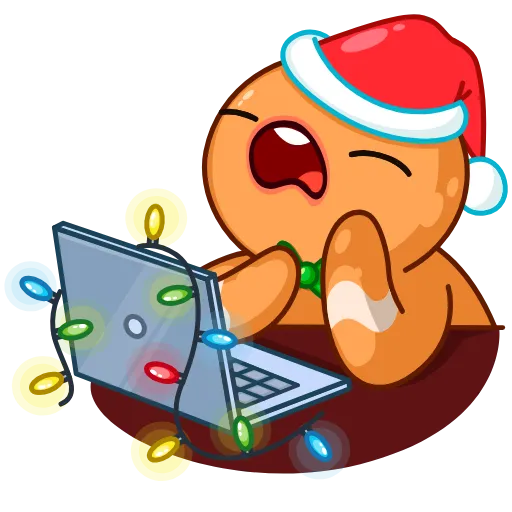 😪 Стикер «Gingerbread Man» для Telegram
