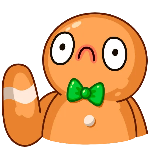 🤦‍♂️ Стикер «Gingerbread Man» для Telegram