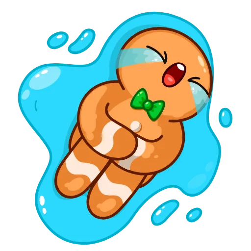 😭 Стикер «Gingerbread Man» для Telegram