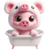 🛀 Эмодзи «Свинюшки медведи» для Telegram