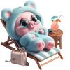 🏖 Эмодзи «Свинюшки медведи» для Telegram