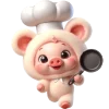👩‍🍳 Эмодзи «Свинюшки медведи» для Telegram