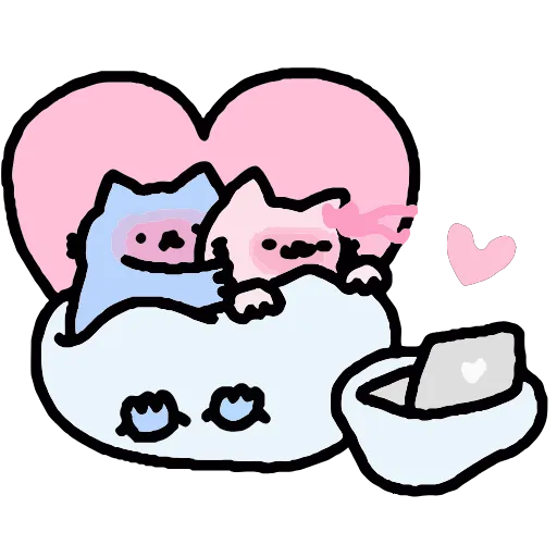 🤩 Эмодзи «Котики Love» для Telegram