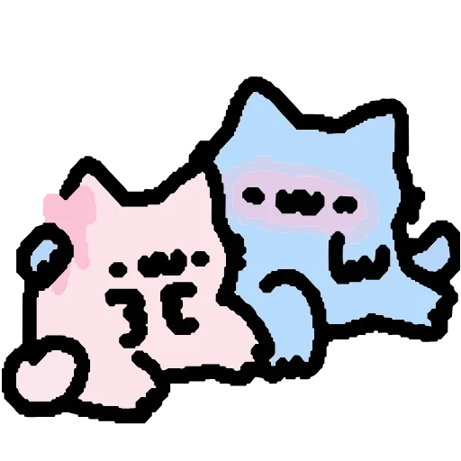 🤩 Эмодзи «Котики Love» для Telegram