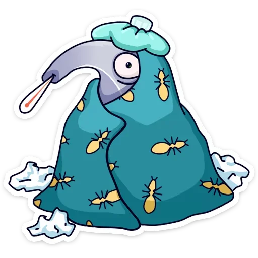 🤒 Стикер «Муравьед Мур» для Telegram
