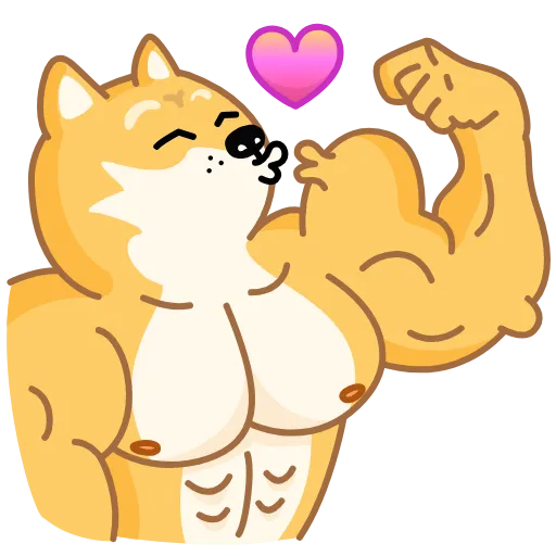 👩‍❤️‍👨 Стикер «Doge» для Telegram
