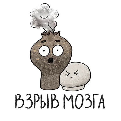 🤯 Стикер «Mushrooms» для Telegram