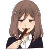 🤭 Эмодзи «Муза тян» для Telegram