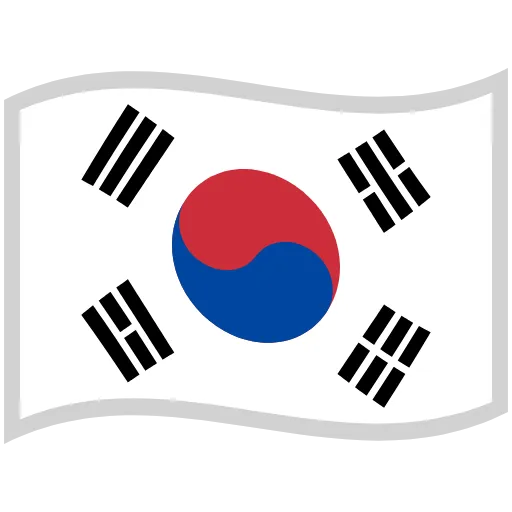 🇰🇷 Эмодзи «2) + ещё немного» для Telegram