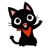 👋 Эмодзи «Черный кот» для Telegram