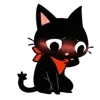 ☺️ Эмодзи «Черный кот» для Telegram