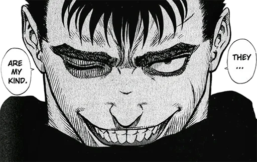 🙂 Стикер «berserk!» для Telegram
