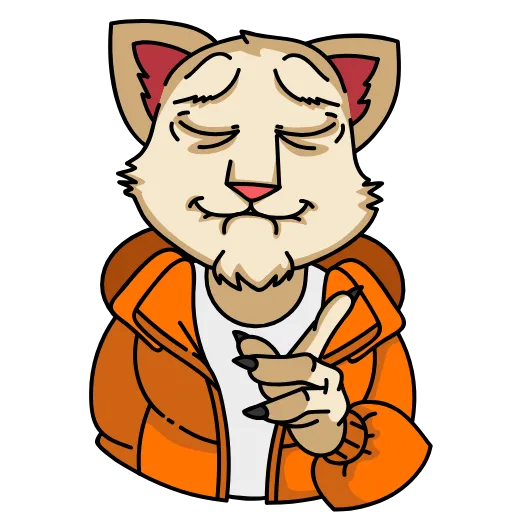 ☝️ Стикер «Мудакотик» для Telegram