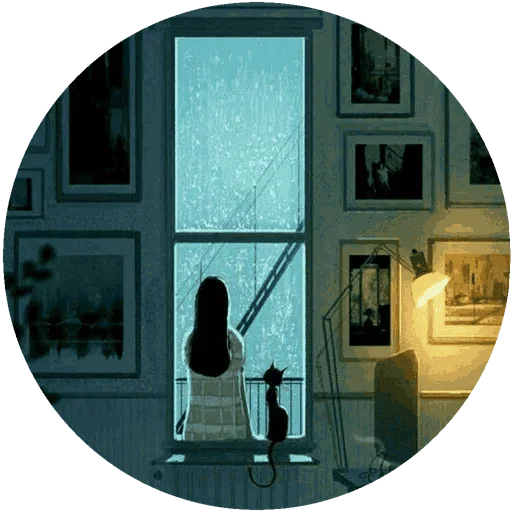 🌃 Стикер «My Life» для Telegram