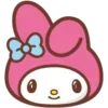 🙂 Эмодзи «😏My Melody Bunny Emoji» для Telegram