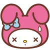 😵‍💫 Эмодзи «😏My Melody Bunny Emoji» для Telegram