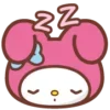 😴 Эмодзи «😏My Melody Bunny Emoji» для Telegram