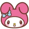 😀 Эмодзи «😏My Melody Bunny Emoji» для Telegram