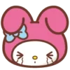 😭 Эмодзи «😏My Melody Bunny Emoji» для Telegram