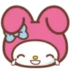 😂 Эмодзи «😏My Melody Bunny Emoji» для Telegram