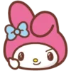 😏 Эмодзи «😏My Melody Bunny Emoji» для Telegram