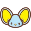 😶 Эмодзи «😏My Melody Bunny Emoji» для Telegram