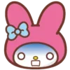 😱 Эмодзи «😏My Melody Bunny Emoji» для Telegram